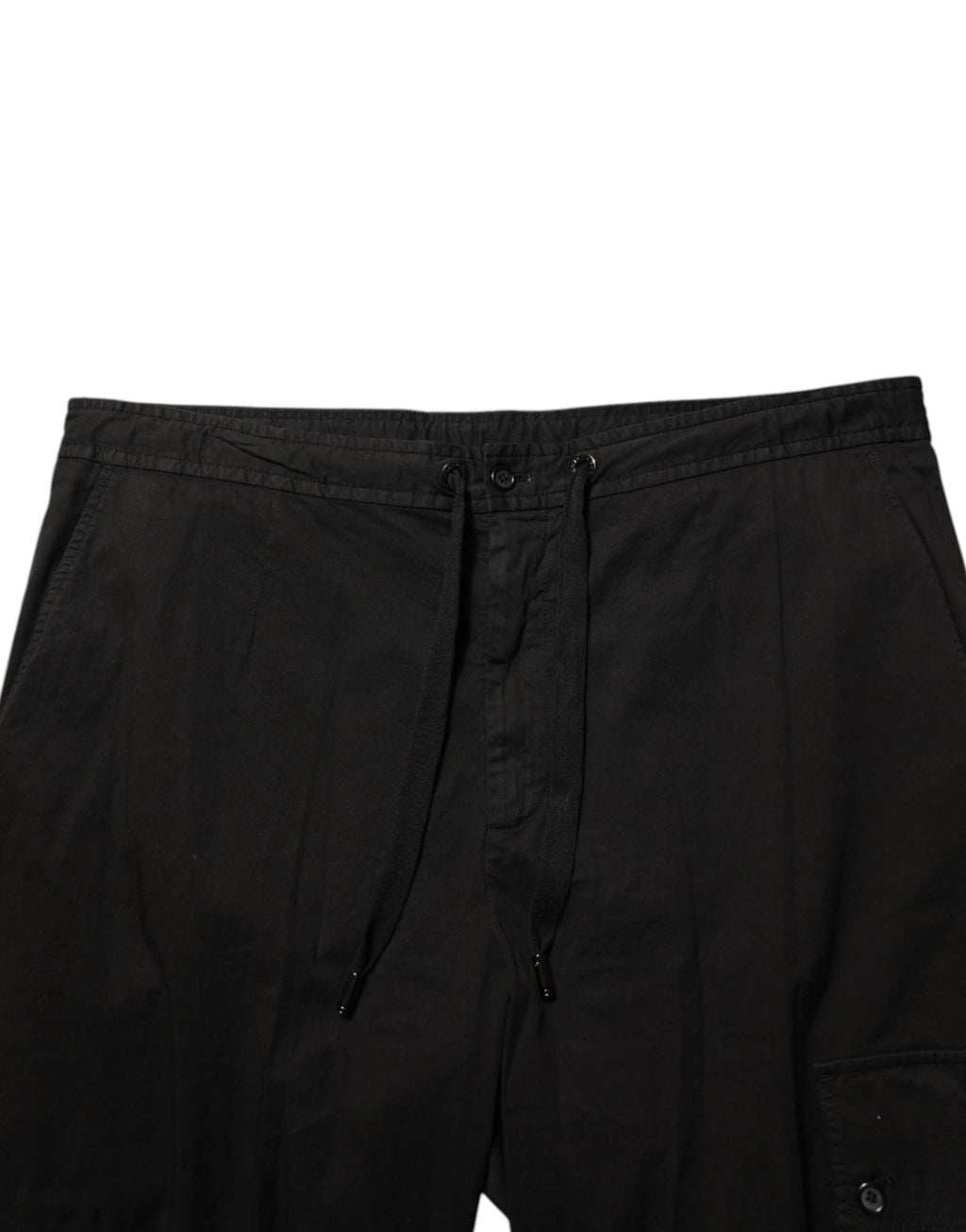 Dolce & Gabbana Black Cotton Cargo Jogger Sweatpants Pants by Dolce & Gabbana