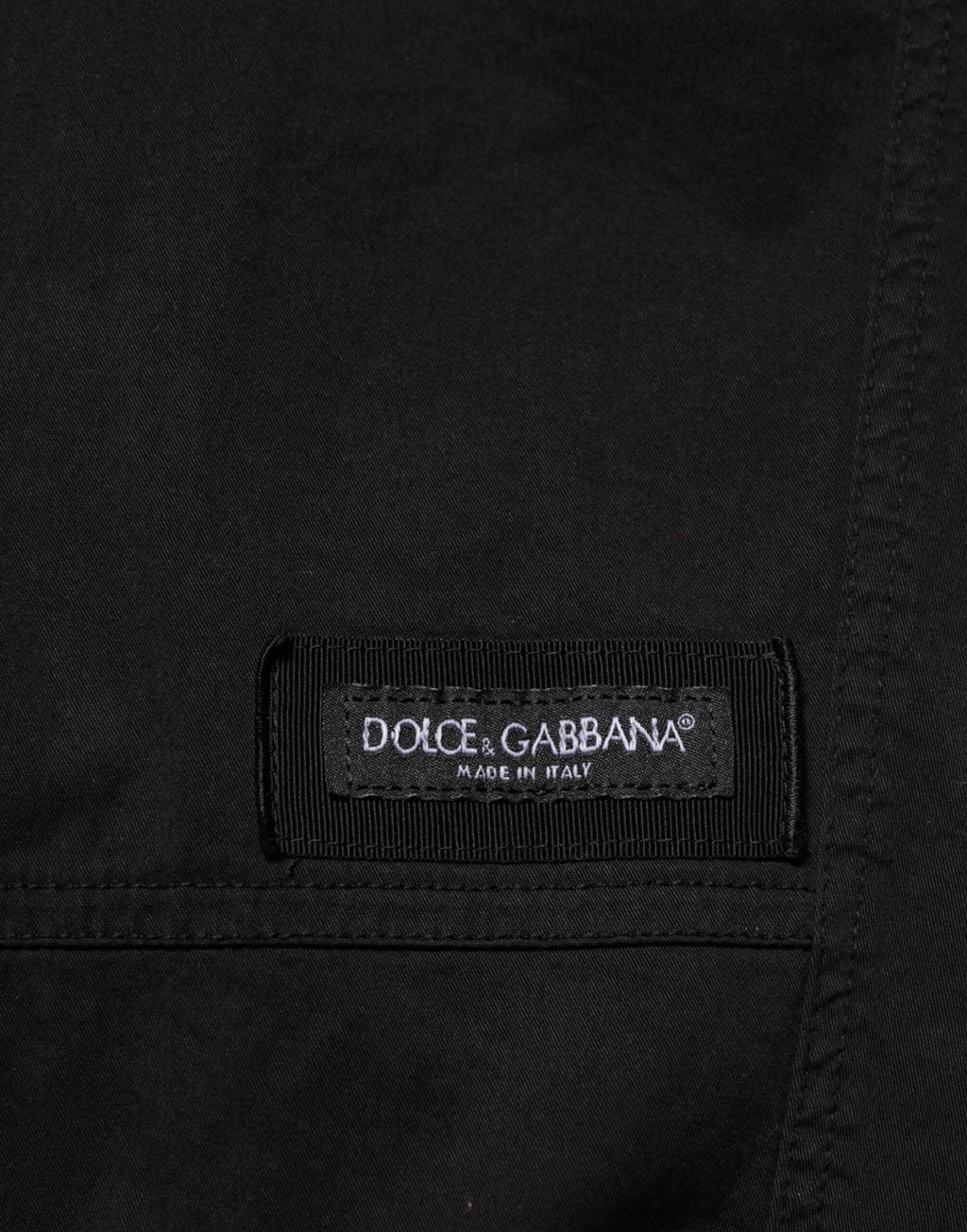 Dolce & Gabbana Black Cotton Cargo Jogger Sweatpants Pants by Dolce & Gabbana