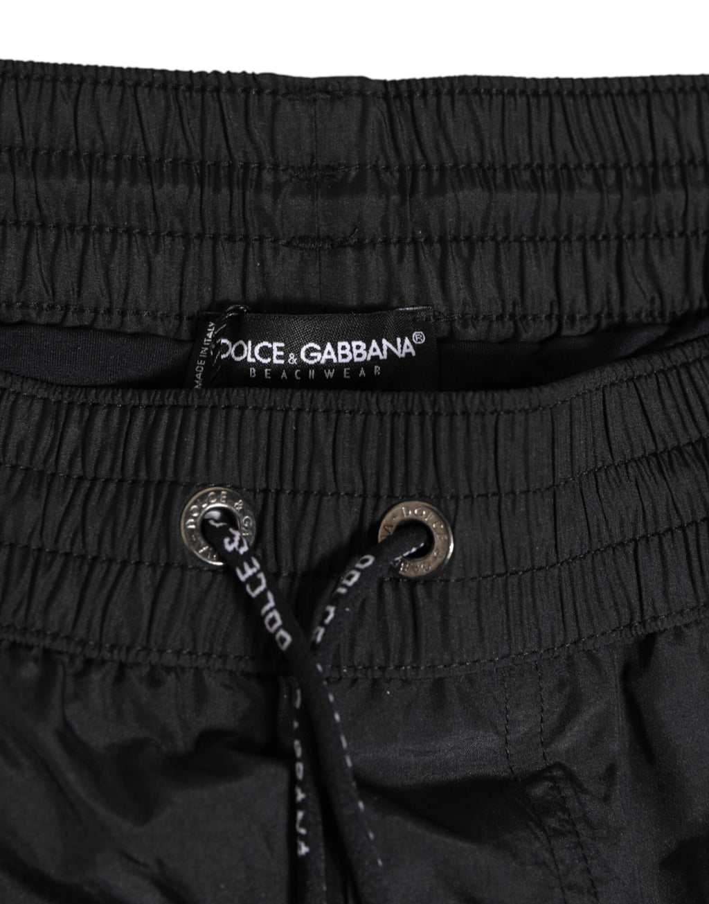Short de bain Dolce &amp; Gabbana en polyester noir à logo