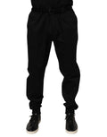 Dolce & Gabbana Black Cotton Stretch Casual Trouser Pants by Dolce & Gabbana