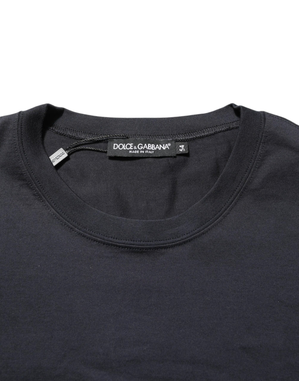Dolce & Gabbana Black Logo Compass Cotton Crew Neck T-shirt by Dolce & Gabbana