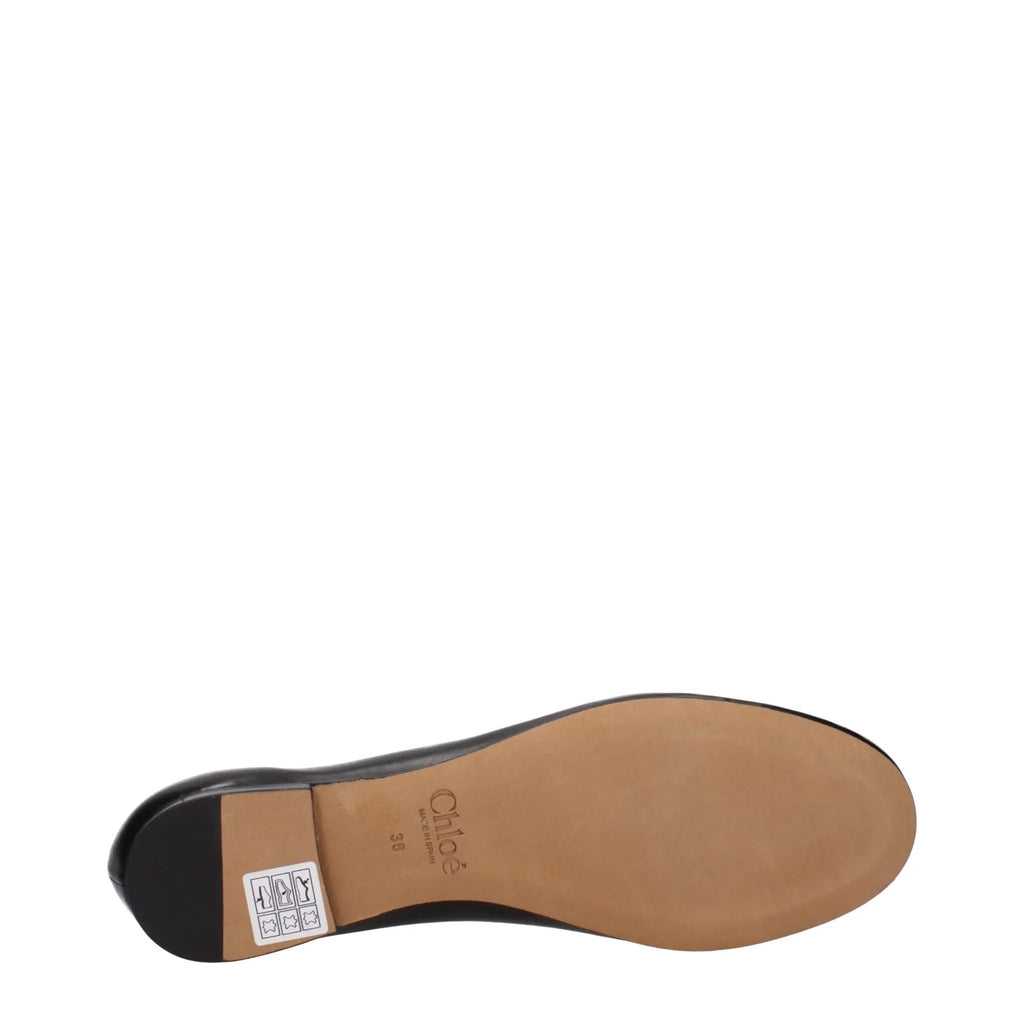 Ballerines Chloé en cuir noir