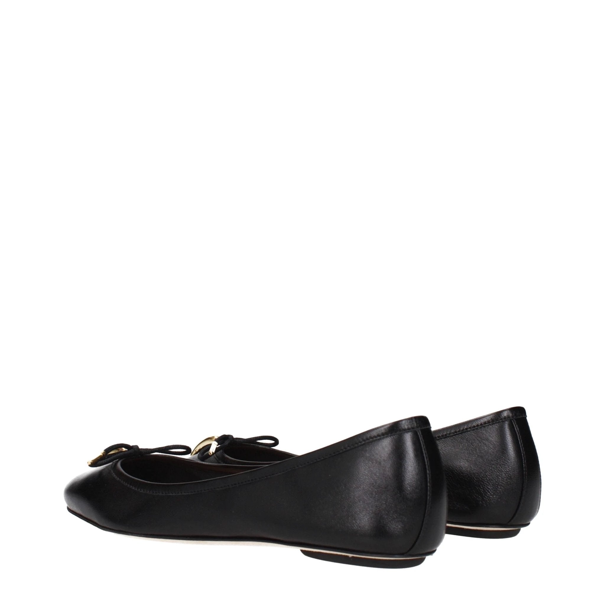 Chloé Black Leather Ballet Flats