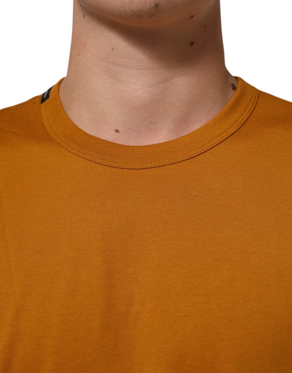 Dolce & Gabbana Golden Brown Crew Neck Short Sleeve T-shirt by Dolce & Gabbana