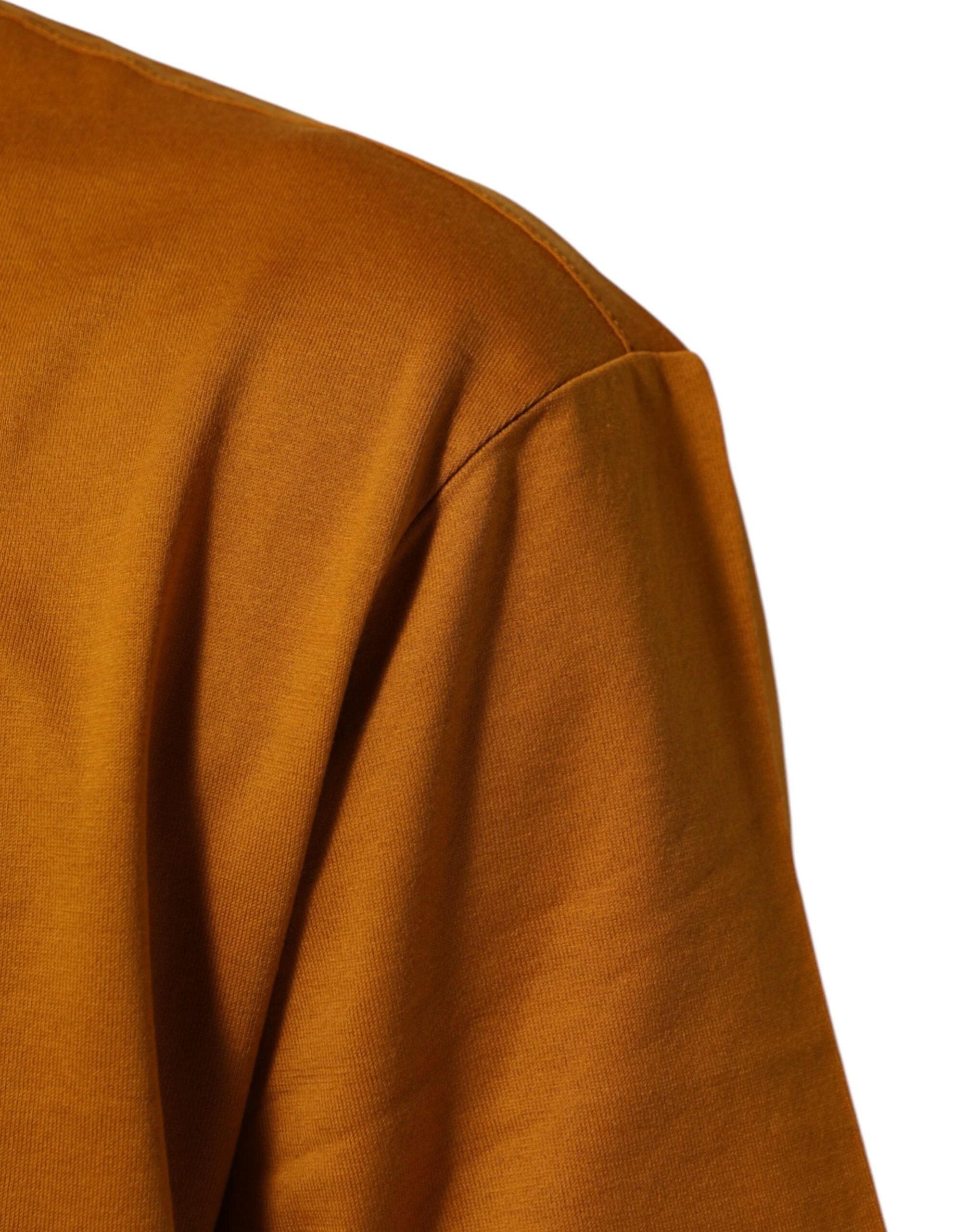 Dolce & Gabbana Golden Brown Crew Neck Short Sleeve T-shirt by Dolce & Gabbana