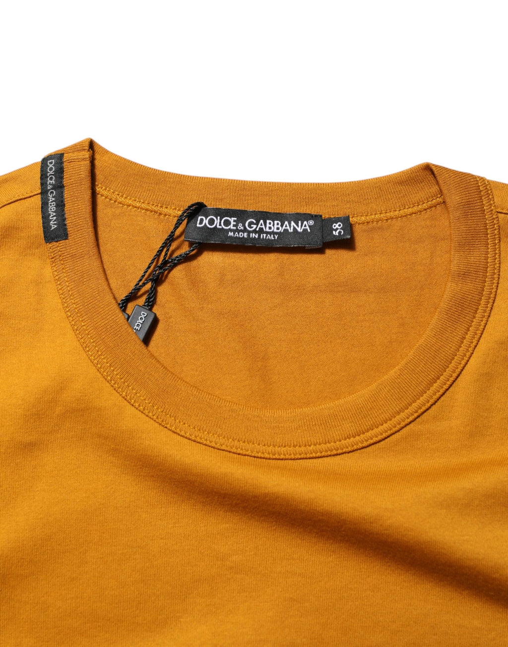 Dolce & Gabbana Golden Brown Crew Neck Short Sleeve T-shirt by Dolce & Gabbana