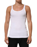 Dolce & Gabbana White Sleeveless Round Neck Tank Top T-shirt by Dolce & Gabbana