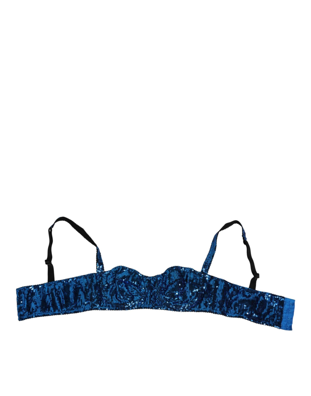 Dolce & Gabbana Blue Sequin Embellished Balconnet Bra Underwear by Dolce & Gabbana