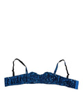 Dolce & Gabbana Blue Sequin Embellished Balconnet Bra Underwear by Dolce & Gabbana