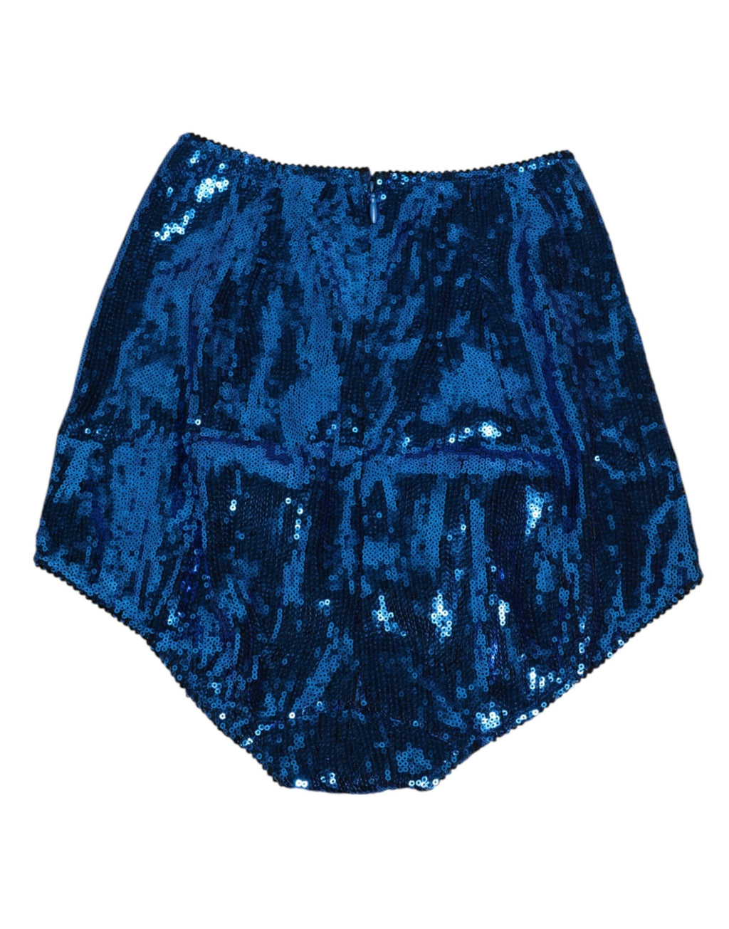 Dolce & Gabbana Blue Sequin Embellished High Waist Girdle Underwear by Dolce & Gabbana