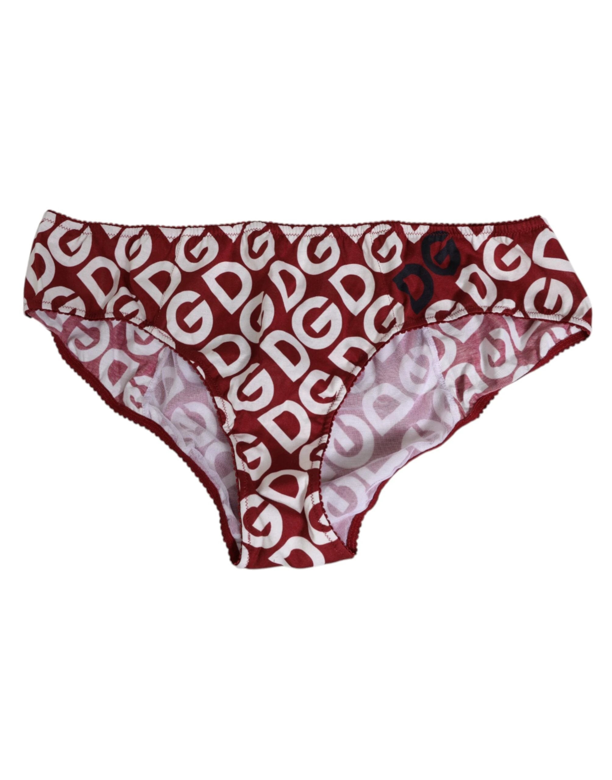 Dolce & Gabbana Bordeaux DG Logo Slip Bottom Brief Underwear by Dolce & Gabbana
