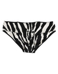 Dolce & Gabbana Black White Zebra Print Slip Briefs Underwear by Dolce & Gabbana