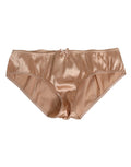 Dolce & Gabbana Beige Silk Satin Floral Lace Panty Brief Underwear by Dolce & Gabbana