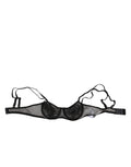 Dolce & Gabbana Black Floral Underwired Balconette Bra Underwear by Dolce & Gabbana