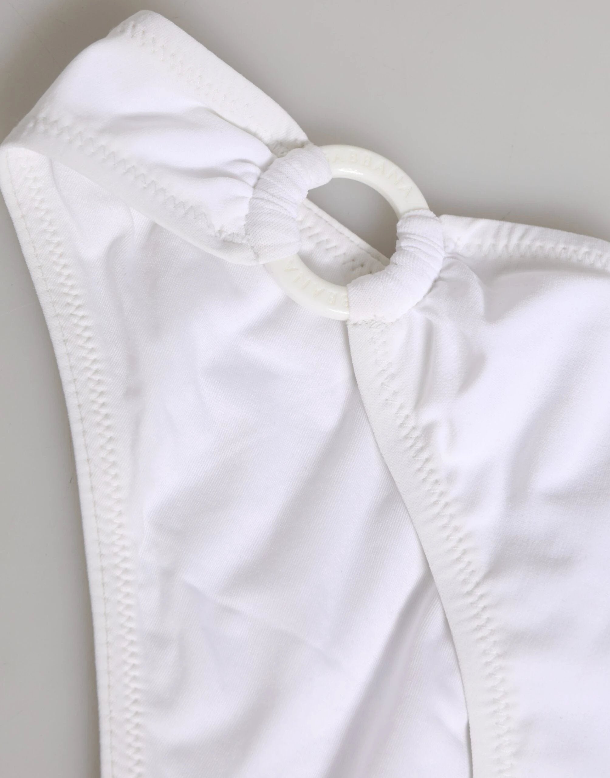 Dolce & Gabbana White Logo Swimsuit 2 Piece Top Bottom Swimwear by Dolce & Gabbana