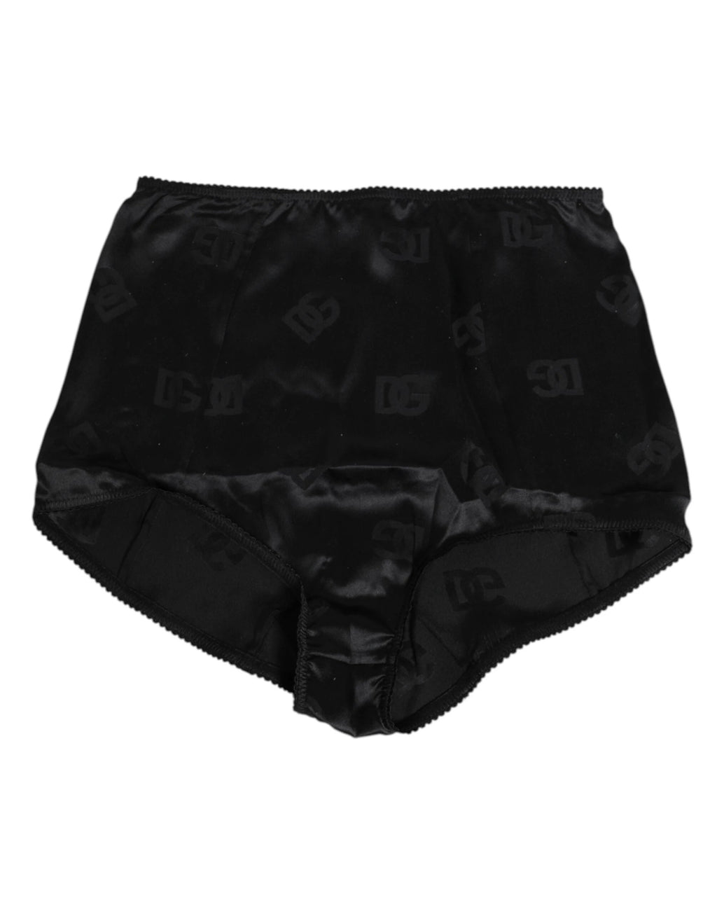 Dolce & Gabbana Black Silk Stretch High Waist Girdle Underwear by Dolce & Gabbana