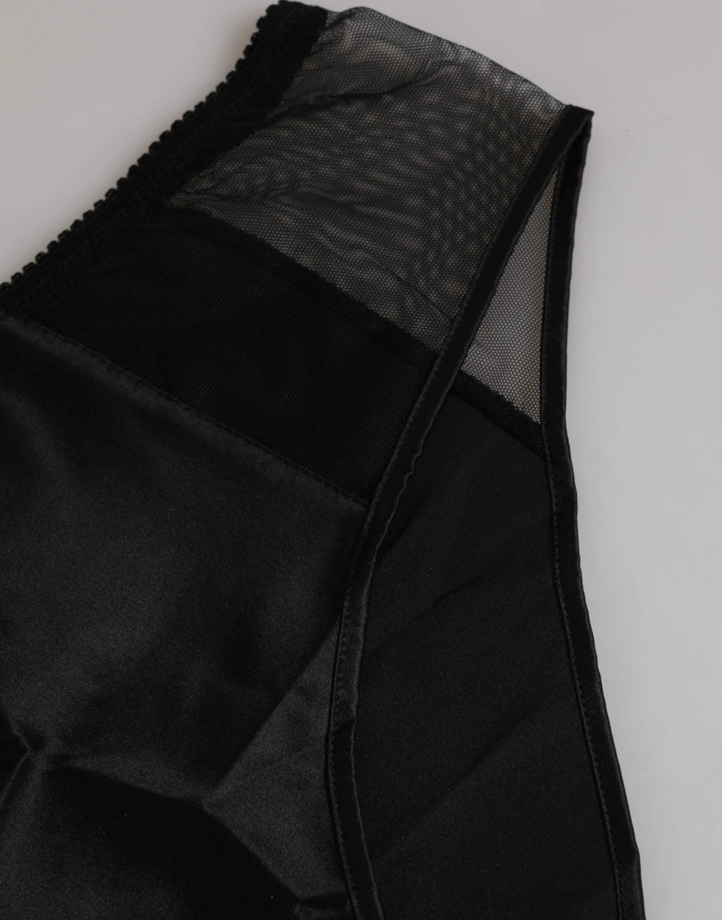 Dolce & Gabbana Black Silk Stretch High Waist Panty Underwear by Dolce & Gabbana