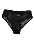 Dolce & Gabbana Black Nylon Stretch High Waist Panty Underwear by Dolce & Gabbana