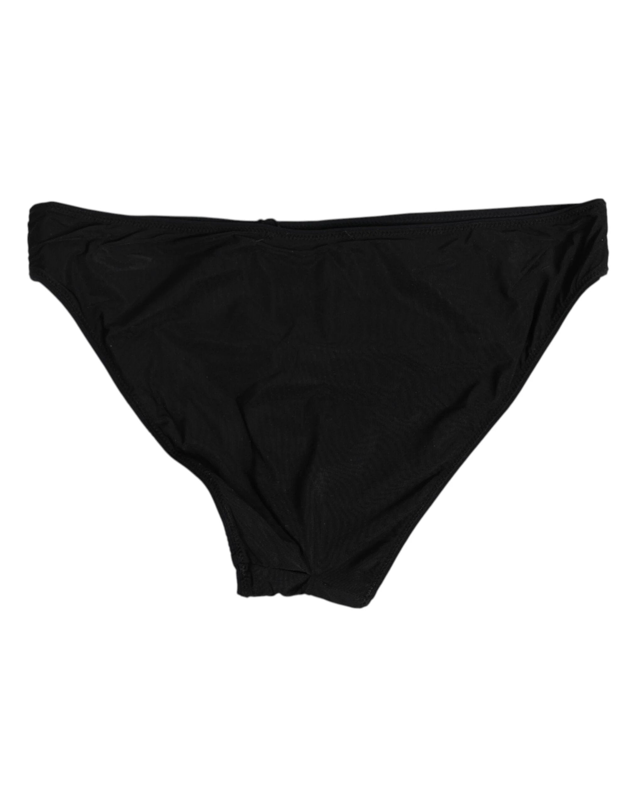 Dolce & Gabbana Black Nylon Stretch Slip Brief Women Underwear by Dolce & Gabbana