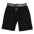 Dolce & Gabbana Black Cotton Logo Shorts Midi Trouser Underwear by Dolce & Gabbana