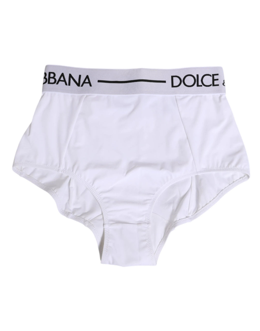 Dolce & Gabbana White Nylon Logo Waistband Coulotte Underwear by Dolce & Gabbana