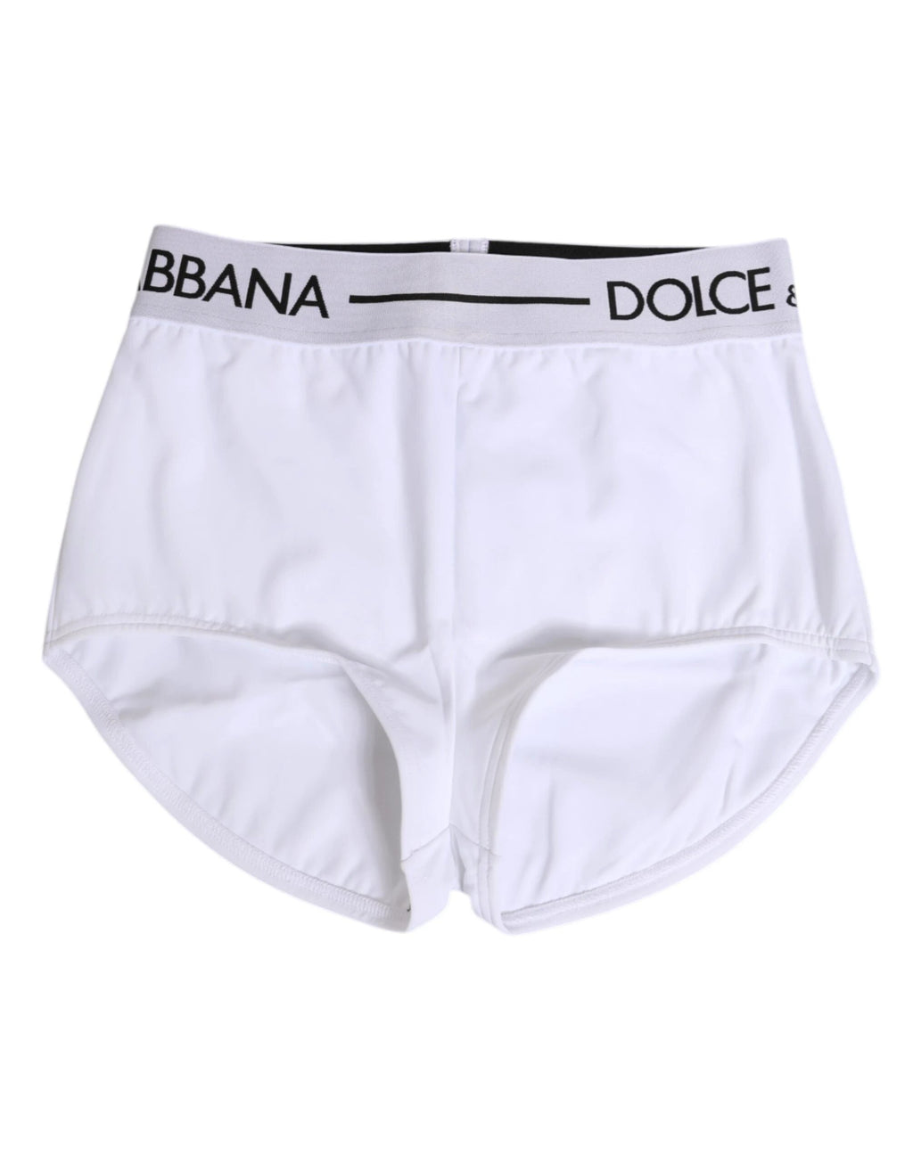 Dolce & Gabbana White Nylon Logo Waistband Shorts Underwear by Dolce & Gabbana