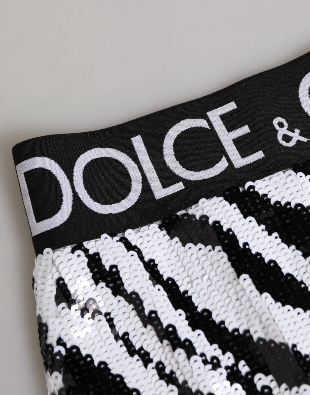 Dolce & Gabbana Black White Stripes High Waist Panty Underwear by Dolce & Gabbana