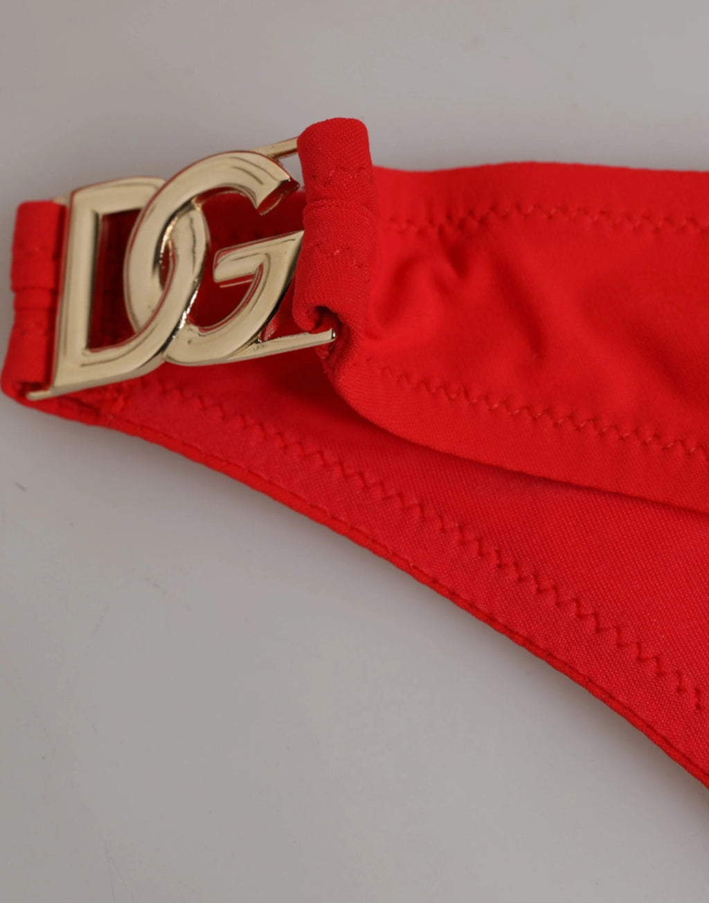 Dolce & Gabbana Red Nylon Swimsuit 2 Piece Top Bottom Swimwear by Dolce & Gabbana