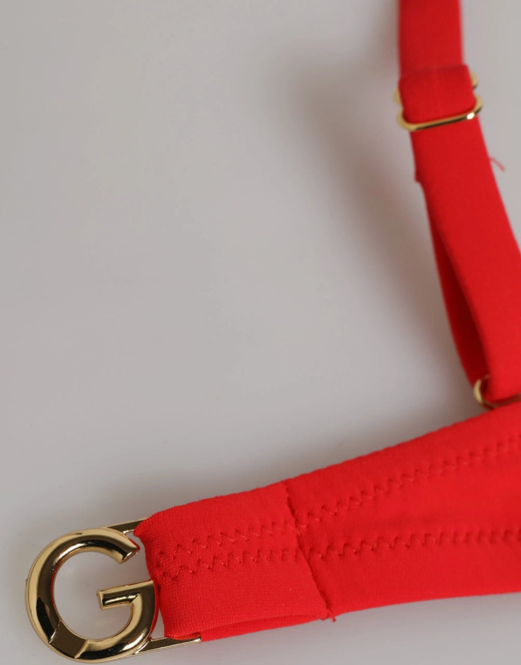 Dolce & Gabbana Red Nylon Swimsuit 2 Piece Top Bottom Swimwear by Dolce & Gabbana