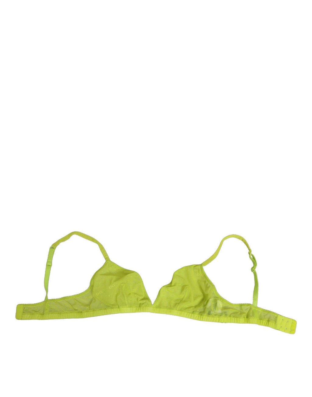Dolce & Gabbana Yellow Green Nylon Soft Cup Brassiere Underwear by Dolce & Gabbana