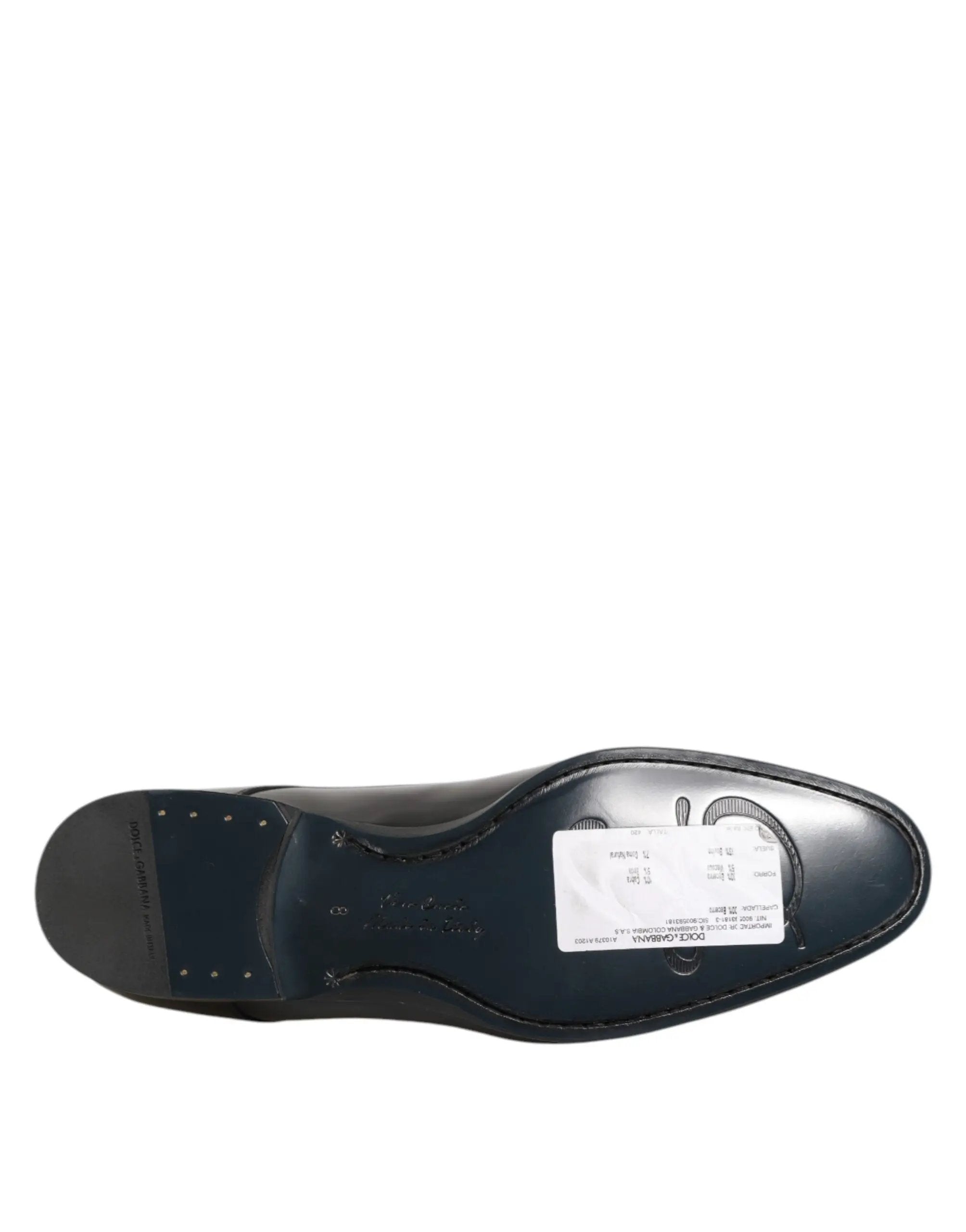 Chaussures habillées Derby pour homme Dolce &amp; Gabbana en cuir de veau noir