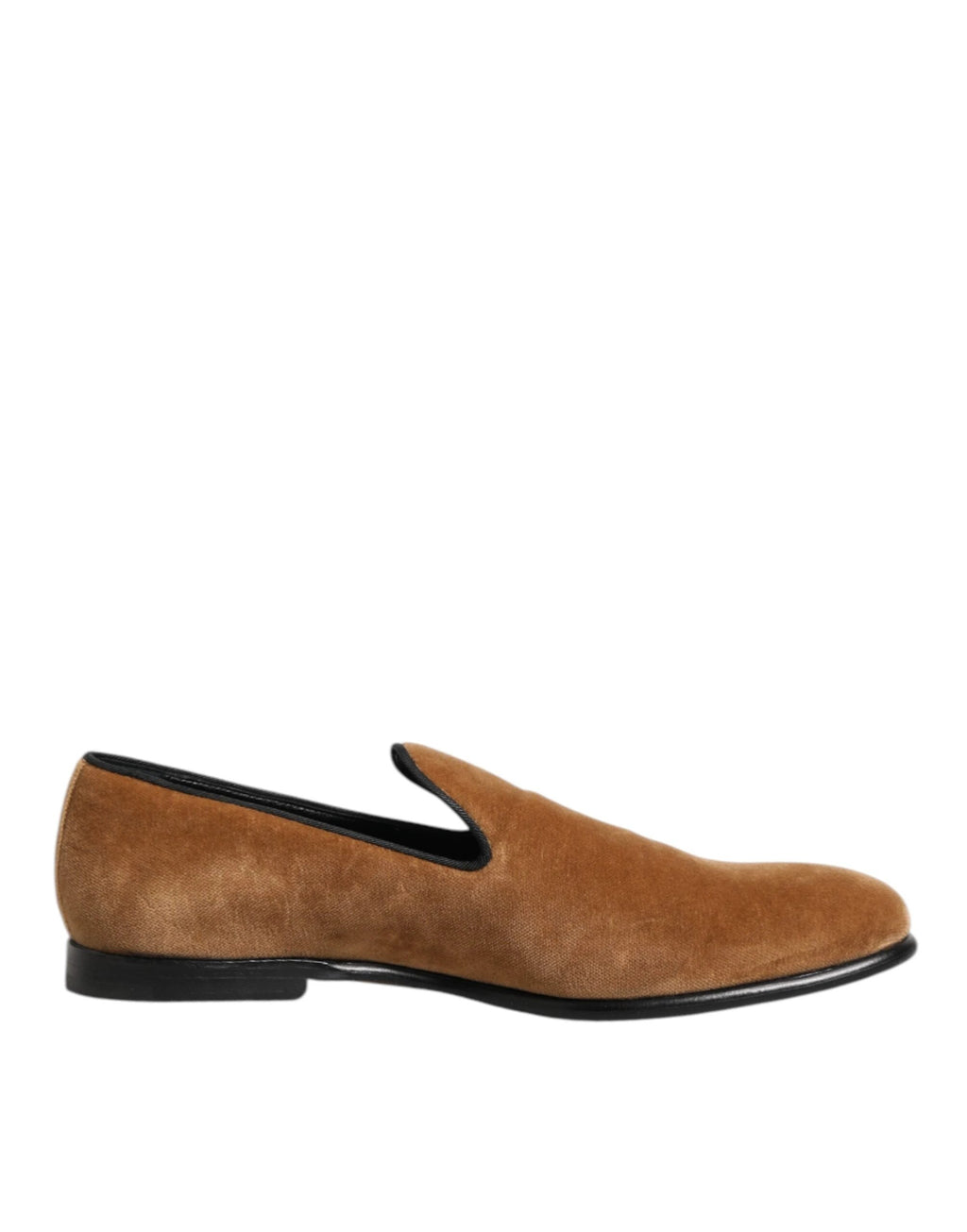 Dolce & Gabbana Brown Suede Slip On Men Loafers Formal Shoes by Dolce & Gabbana