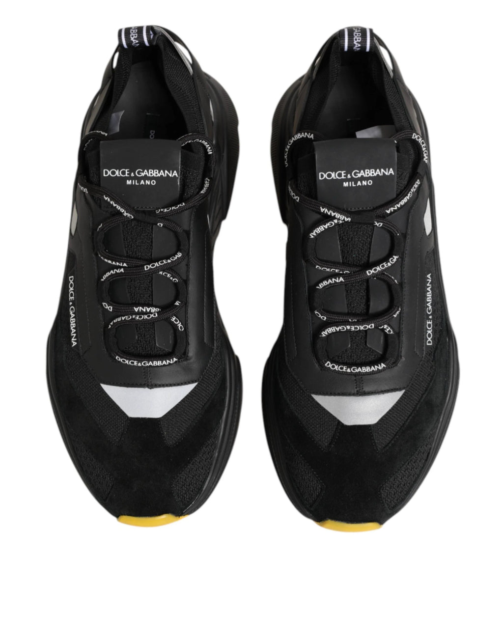 Dolce & Gabbana Black Daymaster Low Top Men Sneakers Shoes by Dolce & Gabbana