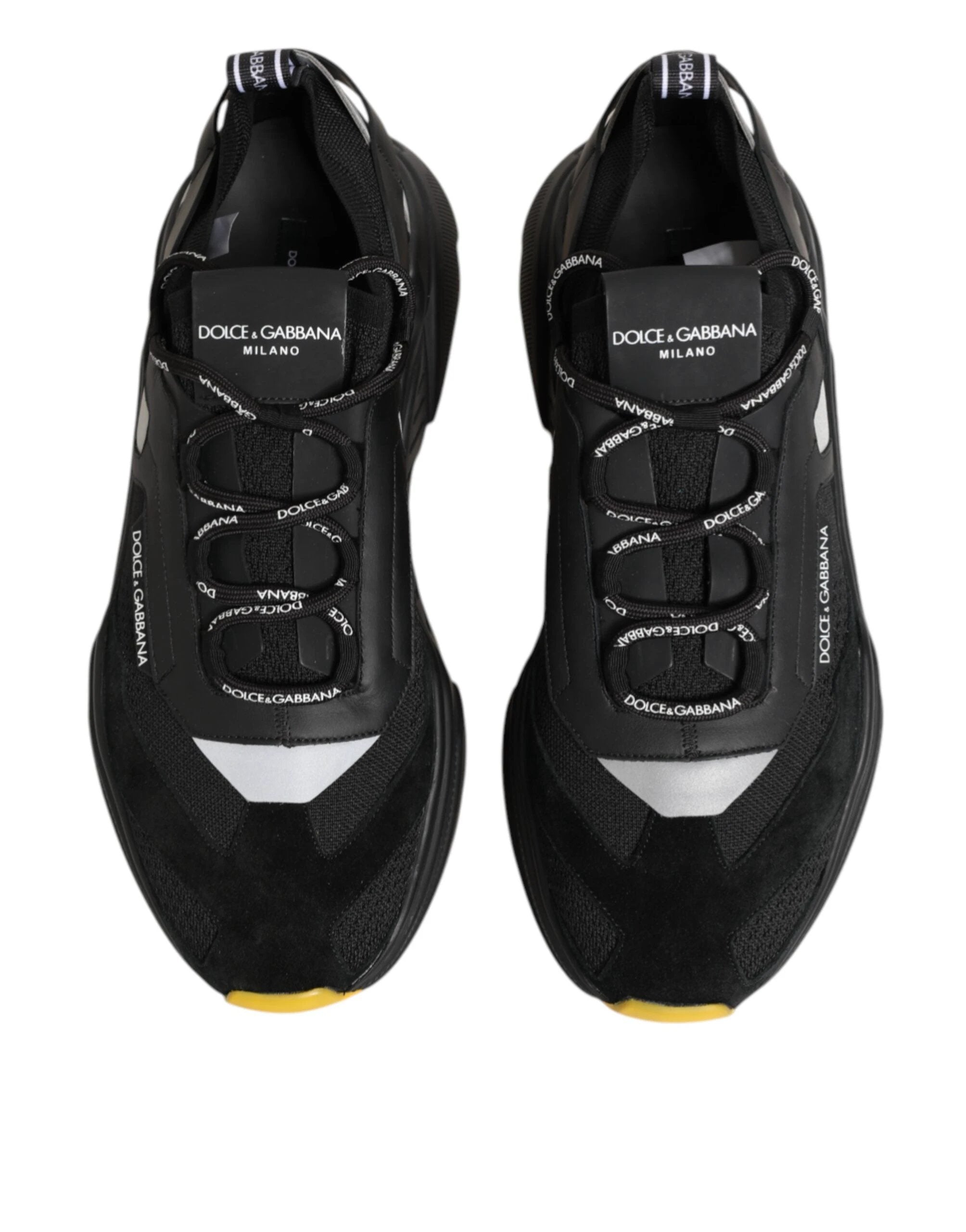 Dolce & Gabbana Black Daymaster Low Top Men Sneakers Shoes by Dolce & Gabbana