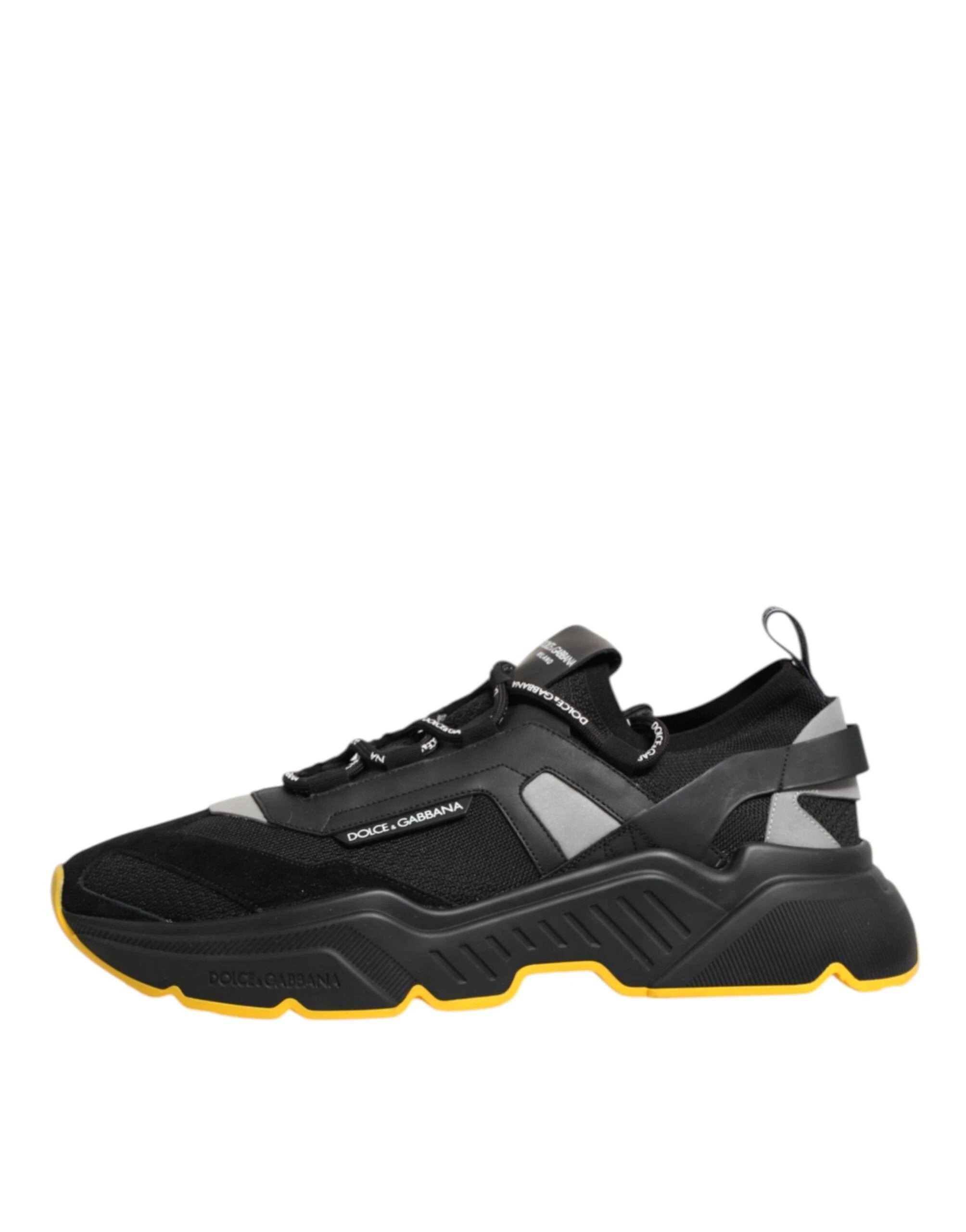 Dolce & Gabbana Black Daymaster Low Top Men Sneakers Shoes by Dolce & Gabbana