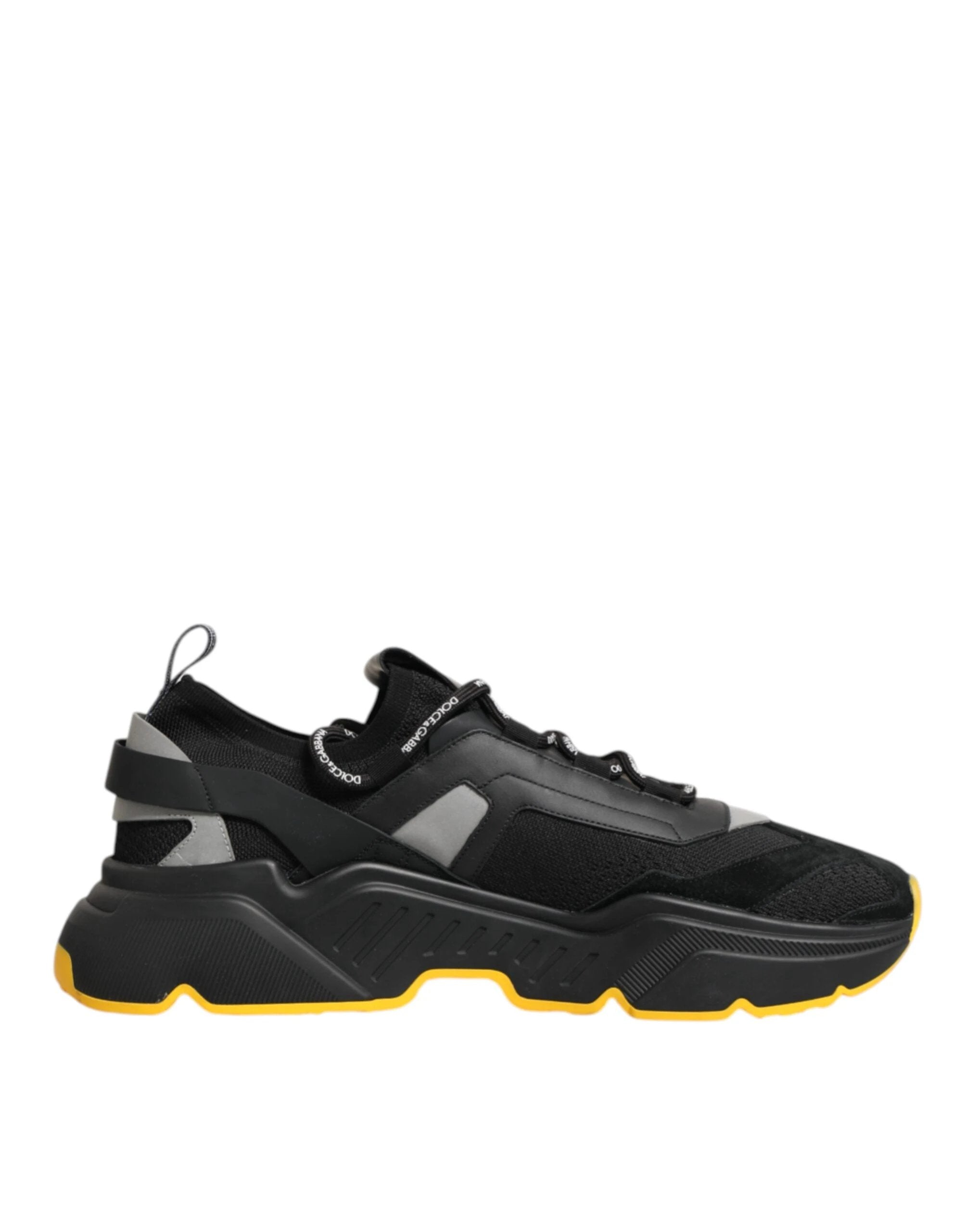 Dolce & Gabbana Black Daymaster Low Top Men Sneakers Shoes by Dolce & Gabbana