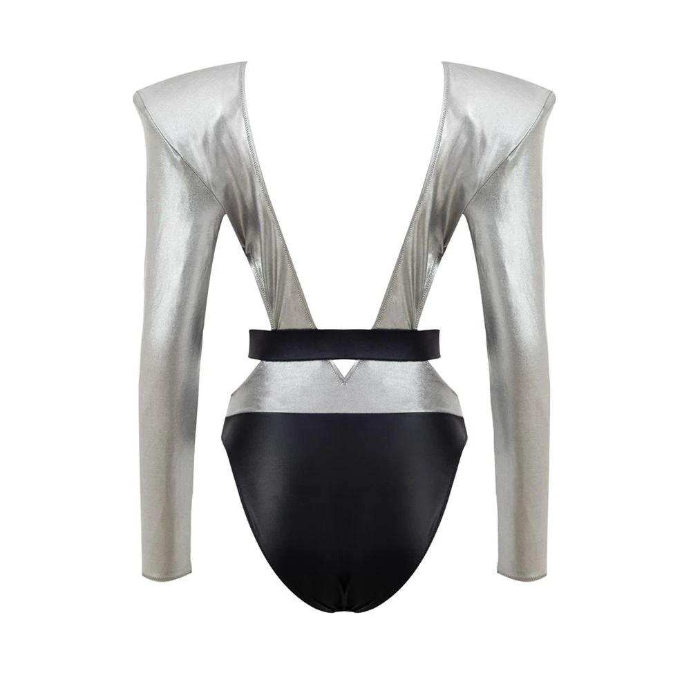 Dolce & Gabbana Gray Viscose One-Piece Swimsuit by Dolce & Gabbana