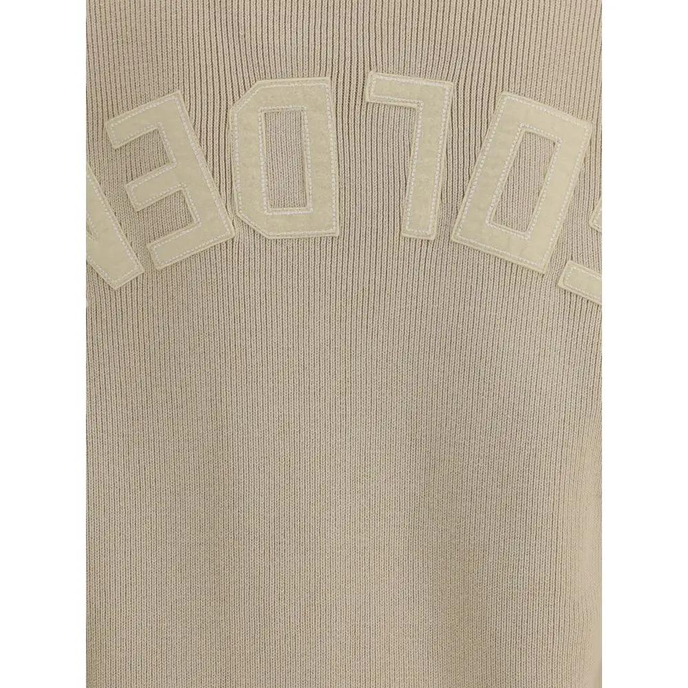 Sweat-shirt en coton beige Golden Goose