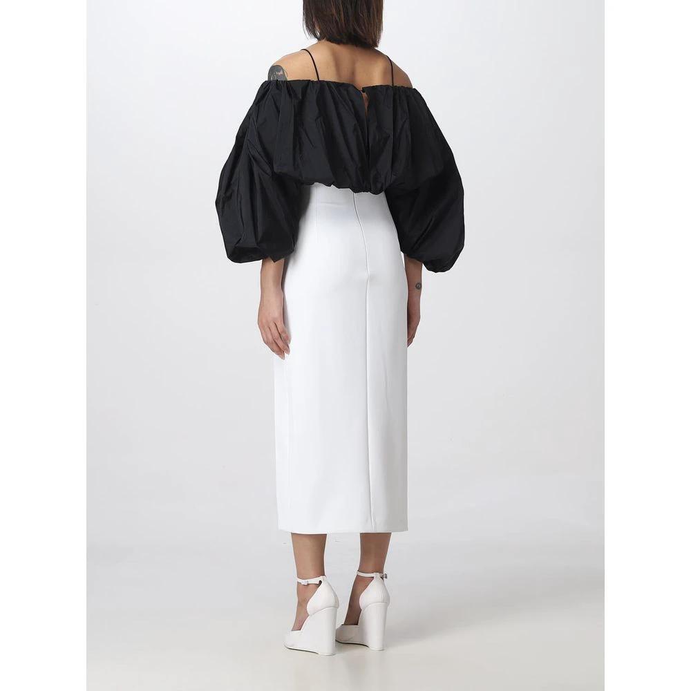 PINKO White Polyester Midi Skirt by PINKO