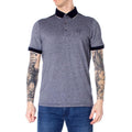 Armani Exchange Blue Cotton Polo Shirt by Armani Exchange