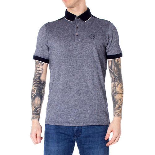 Armani Exchange Blue Cotton Polo Shirt by Armani Exchange