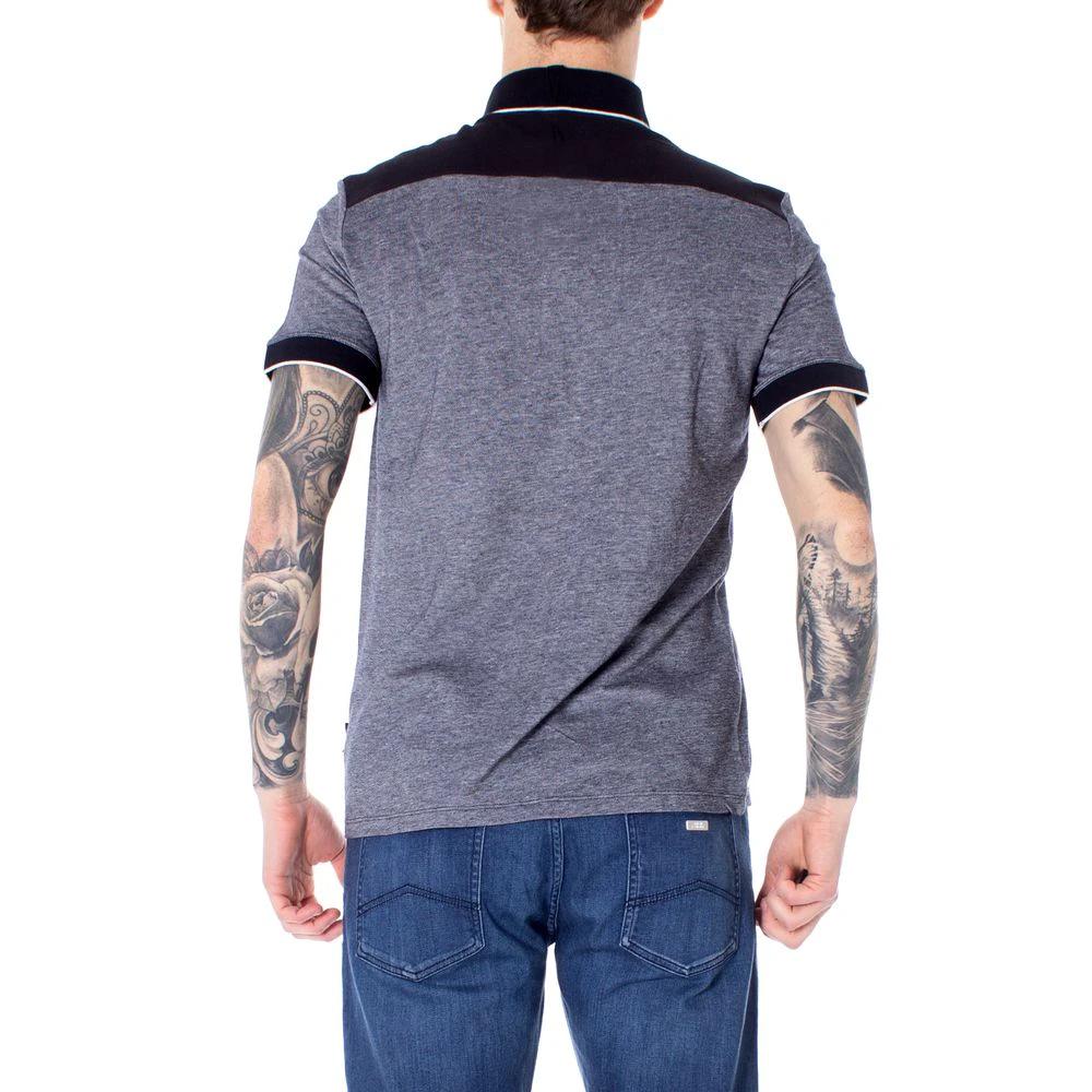 Armani Exchange Blue Cotton Polo Shirt by Armani Exchange