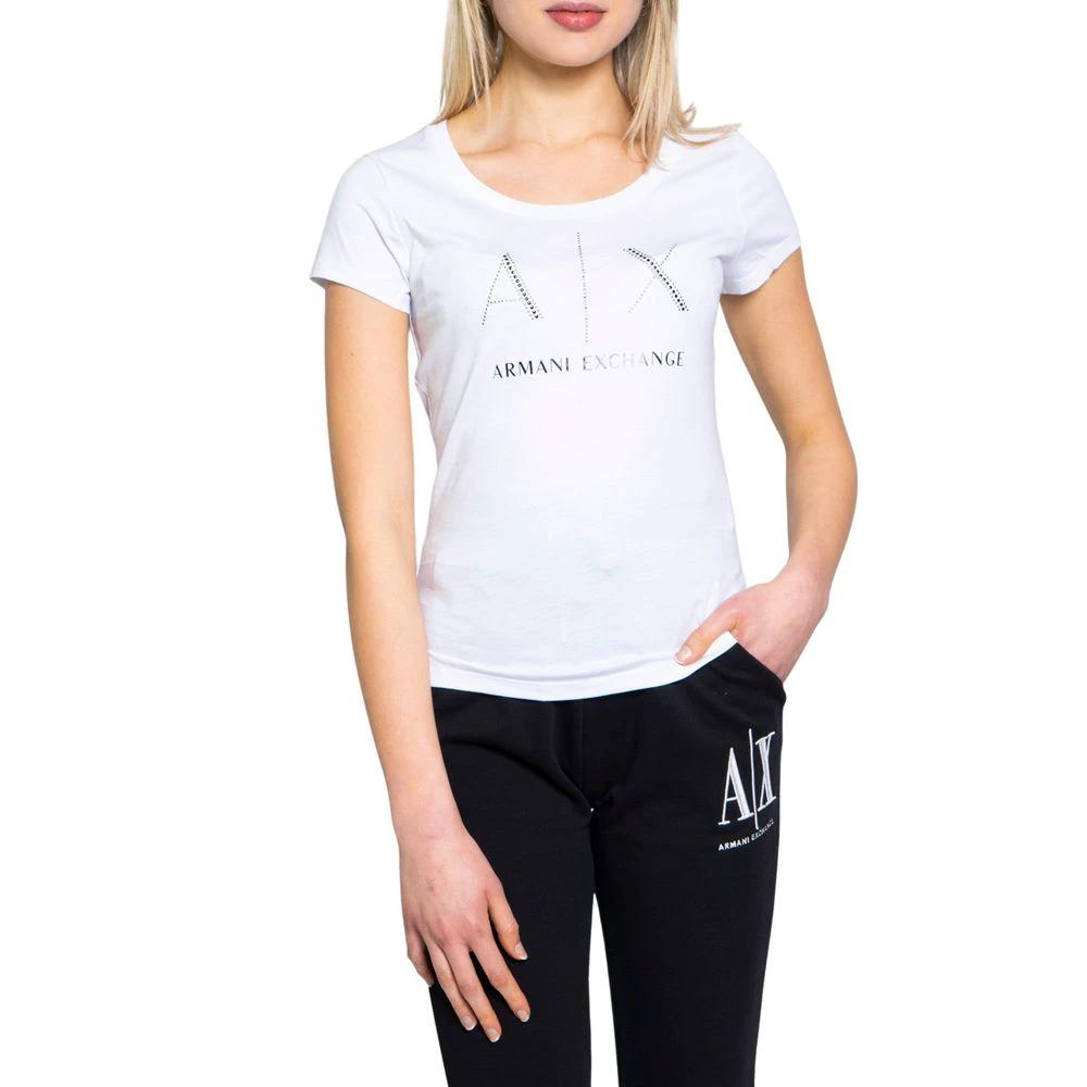 Armani Exchange White Cotton T-Shirt by Armani Exchange