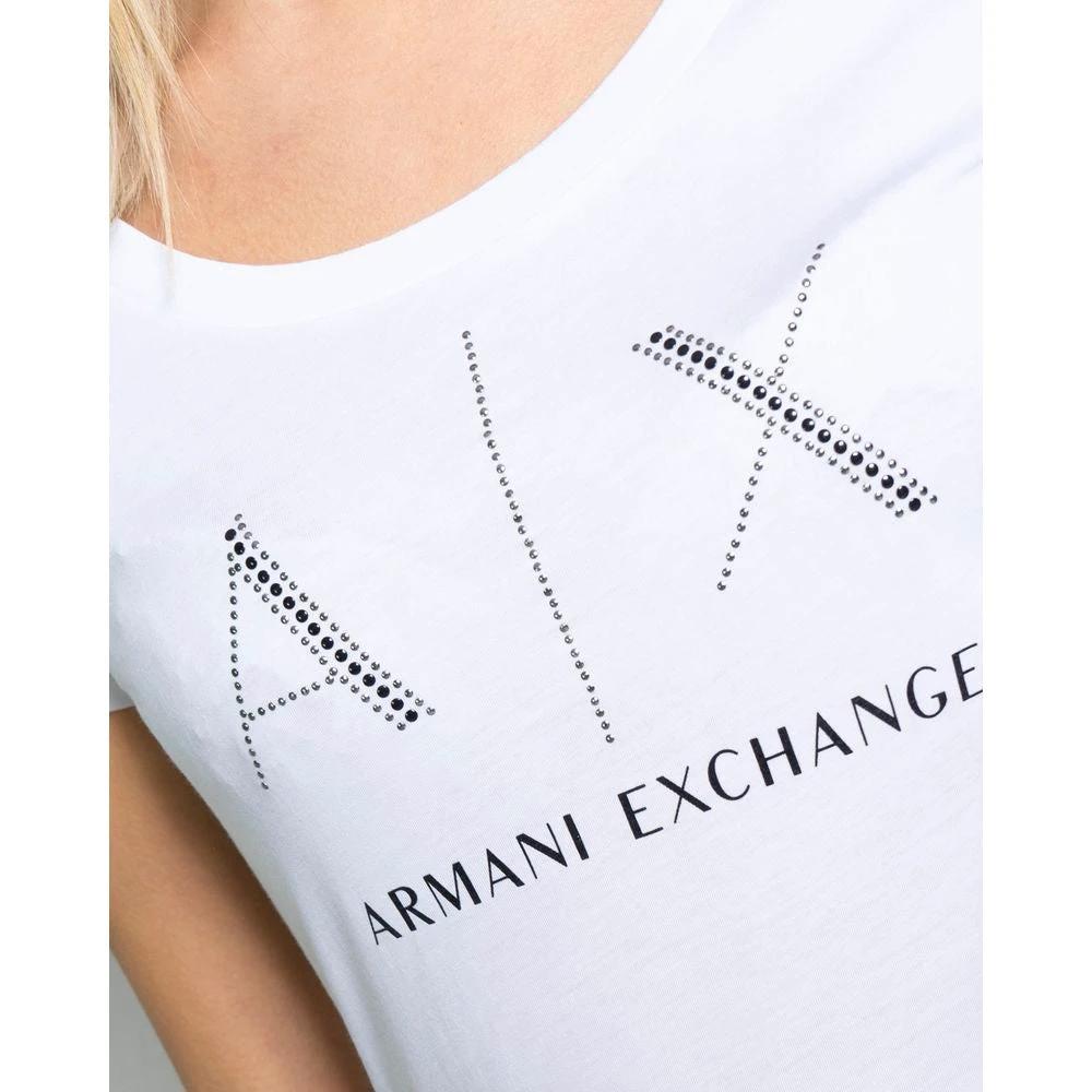 Armani Exchange White Cotton T-Shirt by Armani Exchange