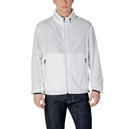 Armani Exchange White Polyester Shell Jacket by Armani Exchange