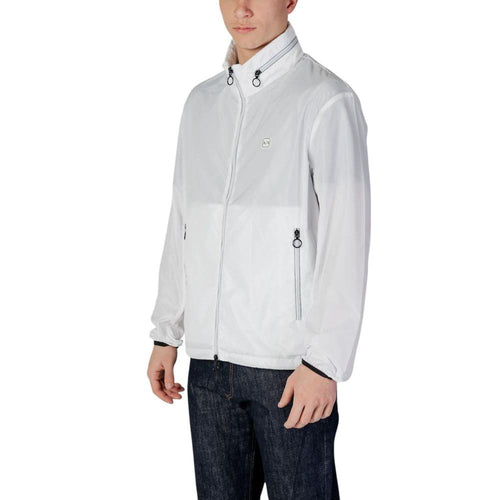 Armani Exchange White Polyester Shell Jacket by Armani Exchange
