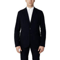 Armani Exchange Blue Cotton Blazer by Armani Exchange