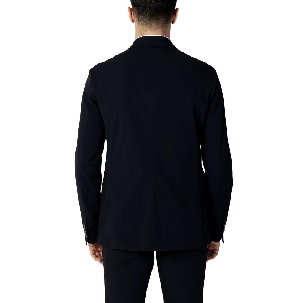 Armani Exchange Blue Cotton Blazer by Armani Exchange
