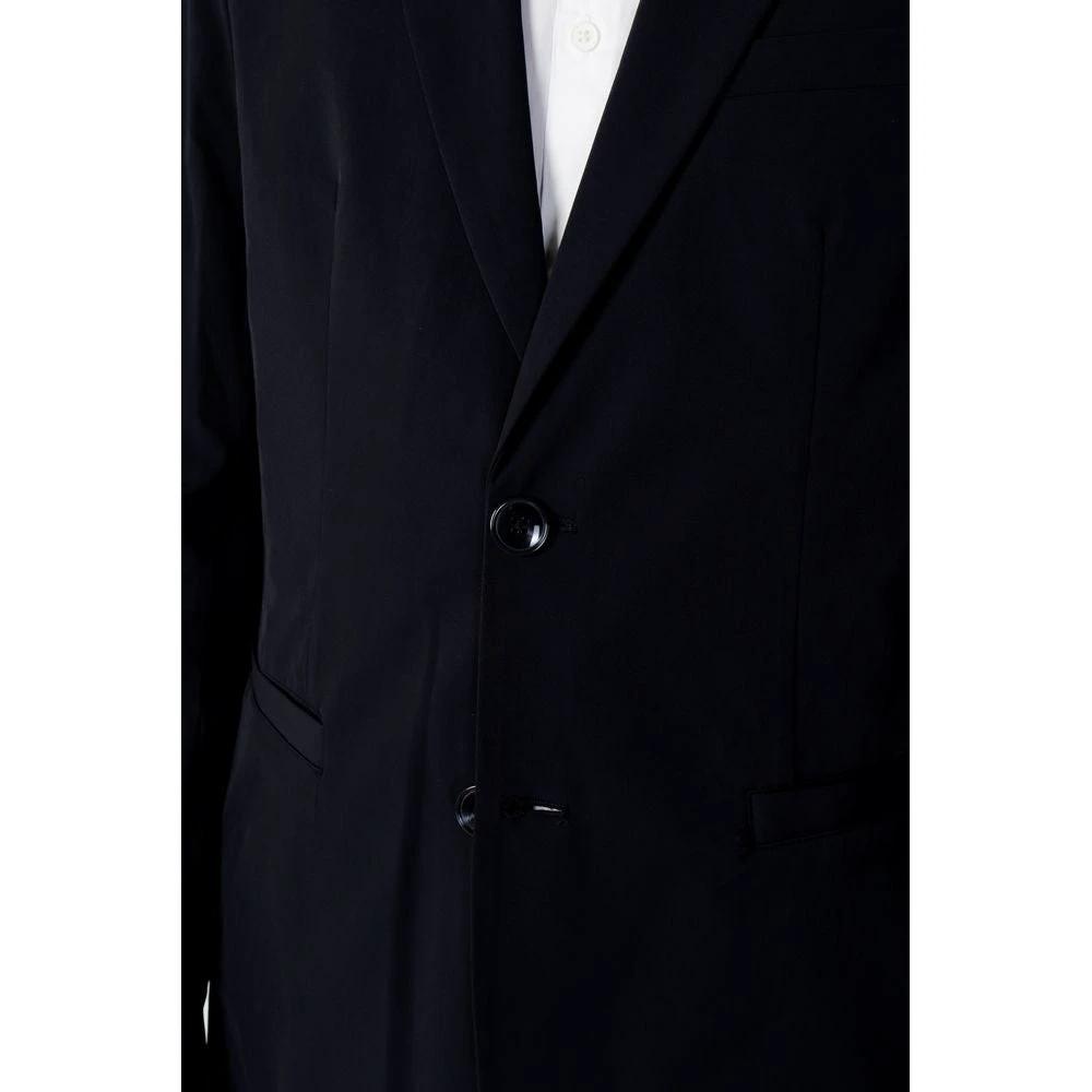 Armani Exchange Blue Cotton Blazer by Armani Exchange