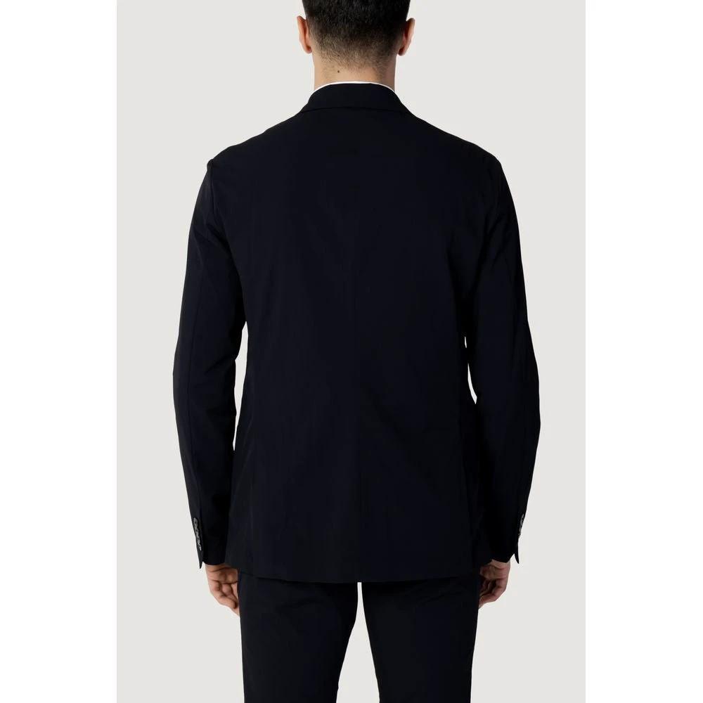 Armani Exchange Blue Cotton Blazer by Armani Exchange